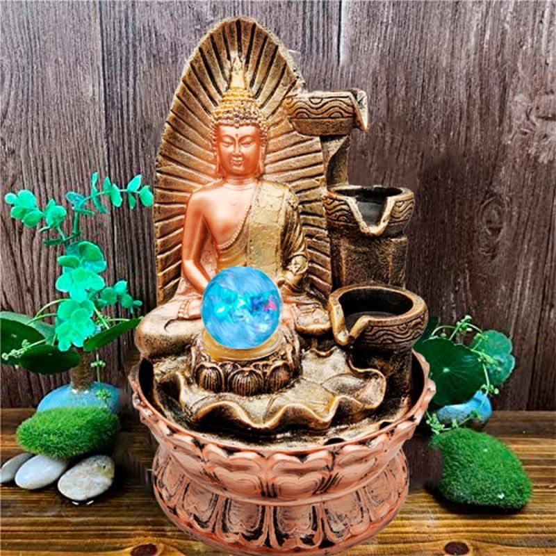 Comprar Fuente De Agua Buda Aurora Suerte 0357 en Electroshopy - Ángulo 3